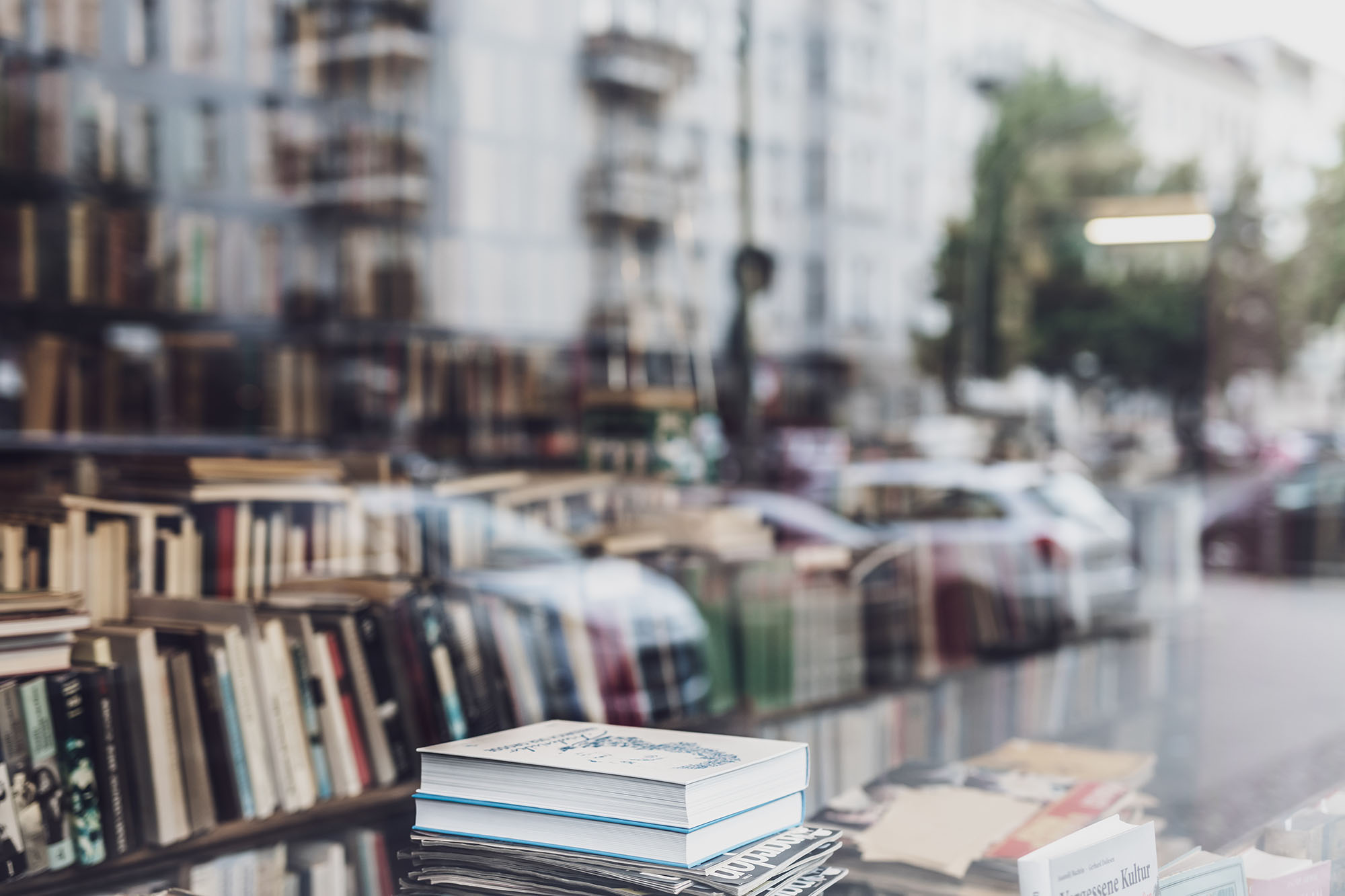 Vitrine d'une librairie